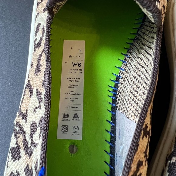 Rothy's The Sneaker Desert Cat Leopard Cheetah Animal Print Slip On Size… - Picture 3 of 16